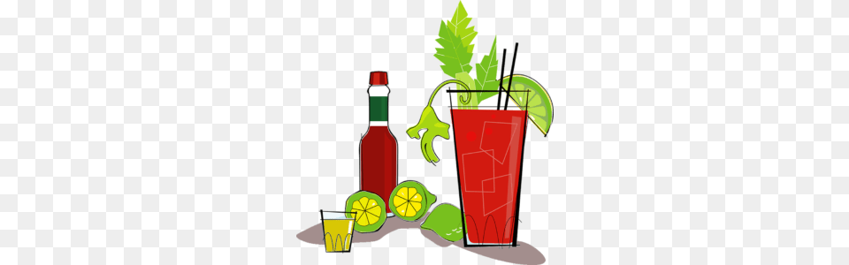 Bloody Mary Cocktail Clipart Free Clipart, Alcohol, Beverage, Mojito, Plant Png Image