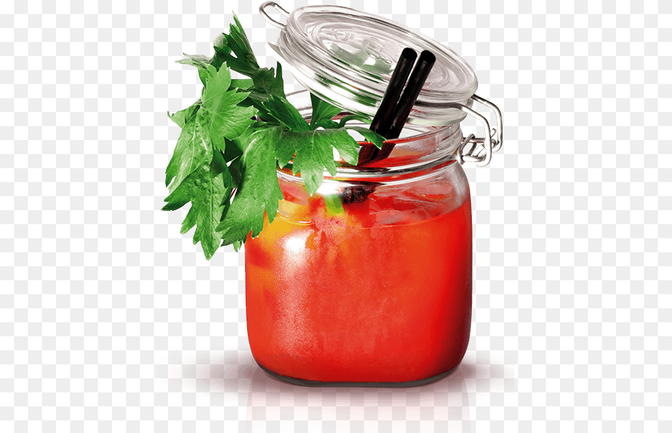 Bloody Mary Russian Standard, Jar, Herbs, Plant, Alcohol Png
