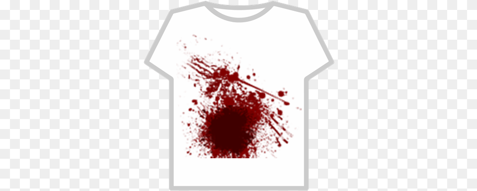 Bloody Mess Splatters Transparent Background Blood T Shirt Roblox, Clothing, Stain, T-shirt Png