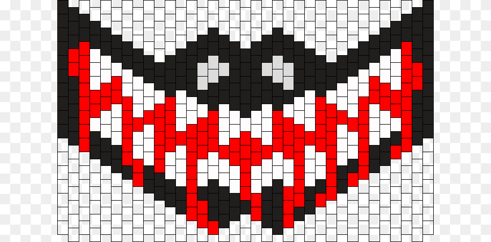 Bloody Monster Mouth Mask Bead Pattern Kandi Mask Mouth Pattern, Heart, Chess, Game, Logo Free Transparent Png