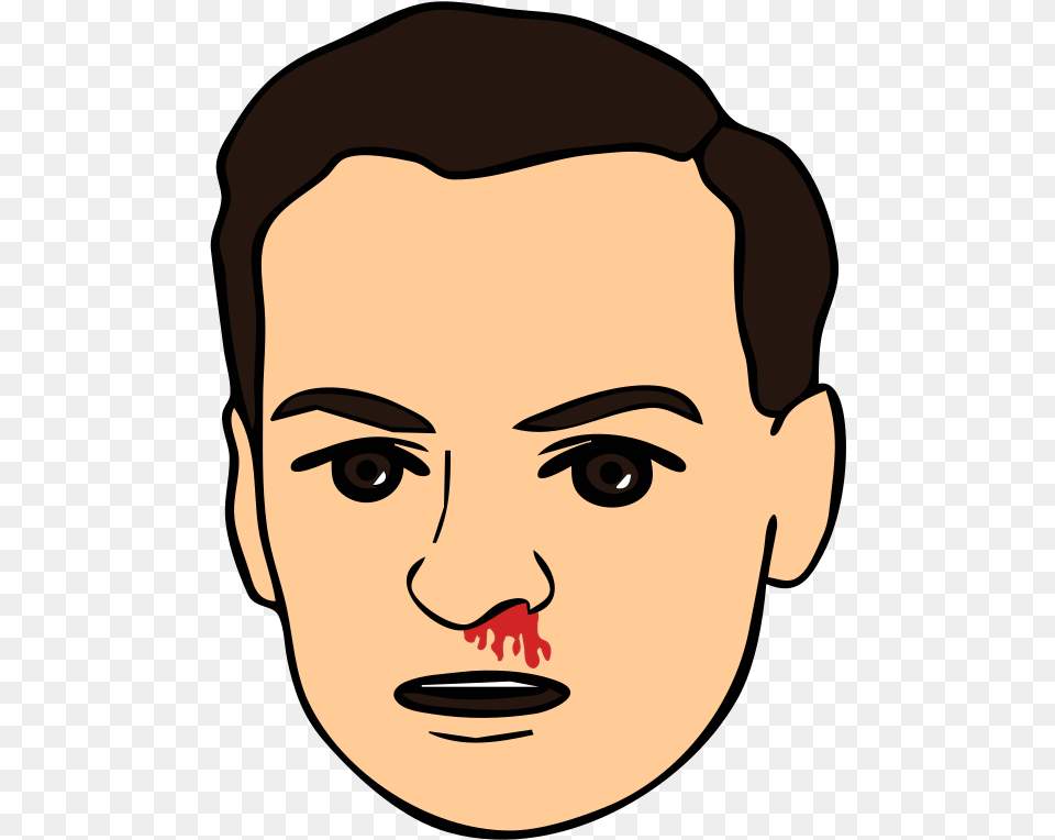 Bloody Nose Drawing Face Of Man, Head, Person, Photography, Portrait Free Png Download