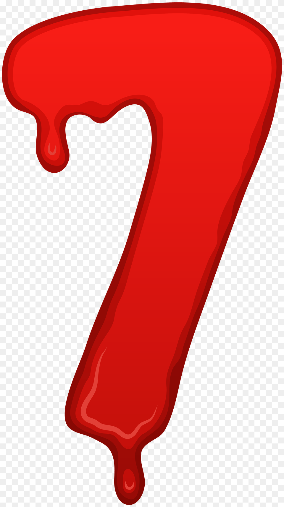 Bloody Number Seven Clip Art, Logo, Symbol, Text Png