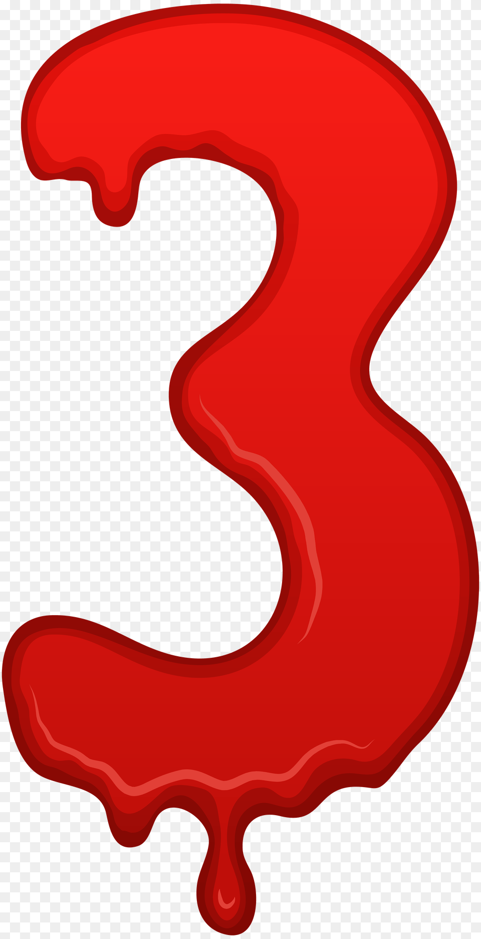 Bloody Number Three Clip Art, Food, Ketchup Png