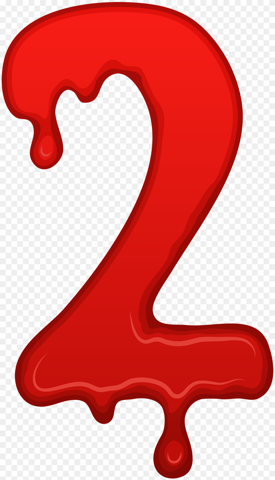 Bloody Number Two Clip Art, Logo, Symbol, Food, Ketchup Png