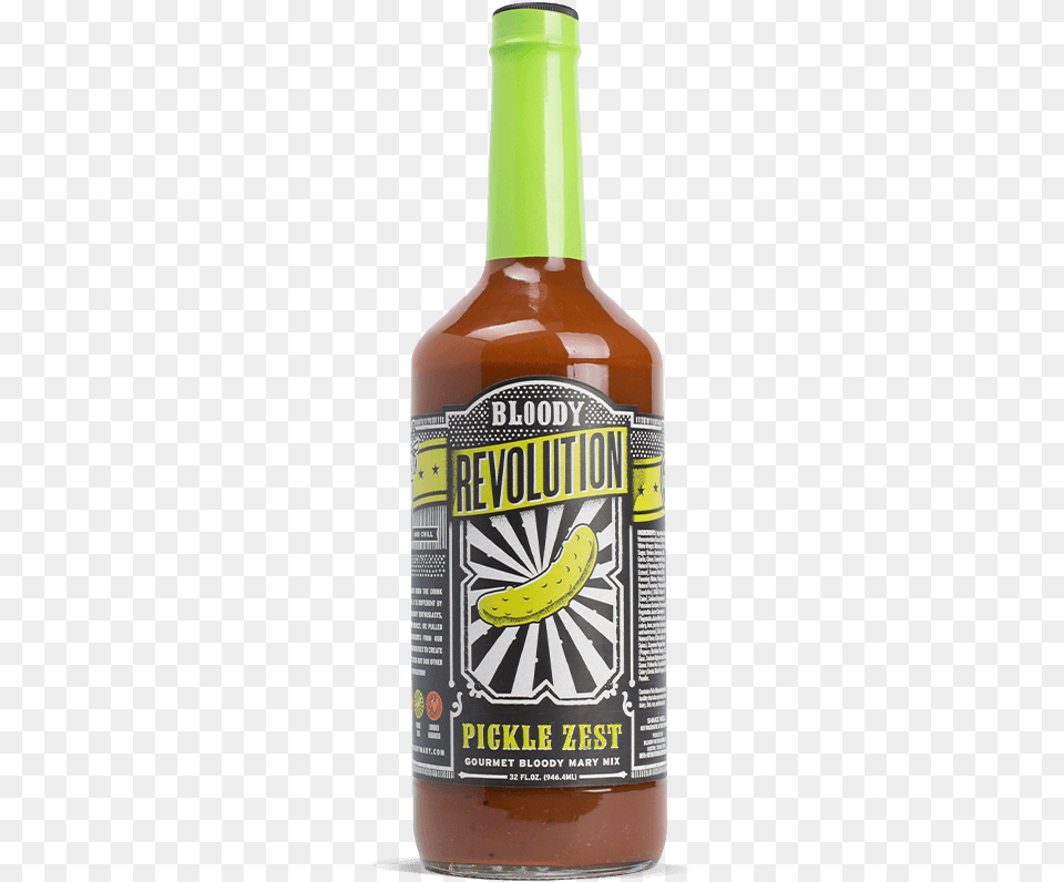 Bloody Revolution Pickle Bloody Mary Mix, Alcohol, Beer, Beverage, Bottle Png Image