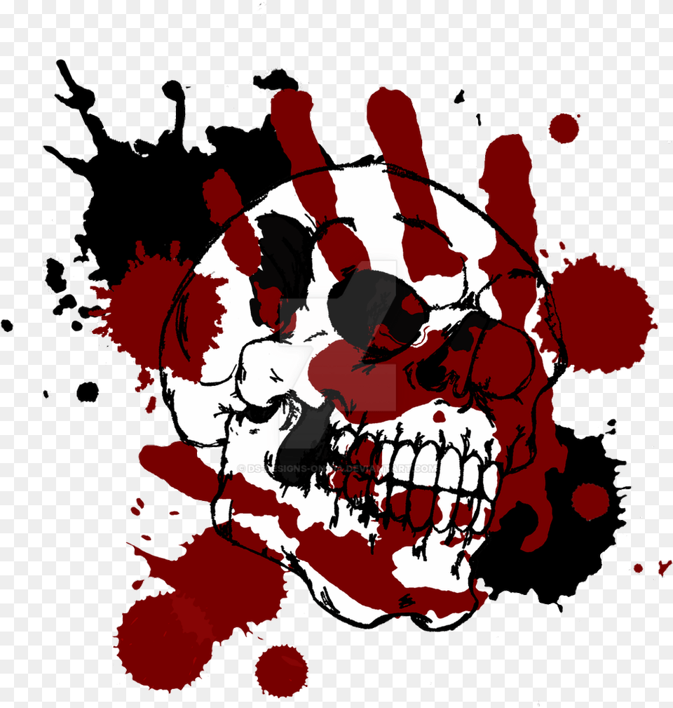 Bloody Skull, Art, Graphics, Baby, Person Png Image
