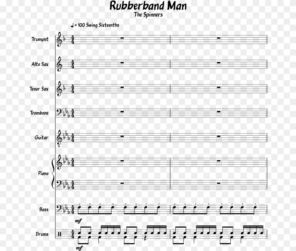 Bloody Stream Alto Sax Sheet Music, Gray Free Png Download