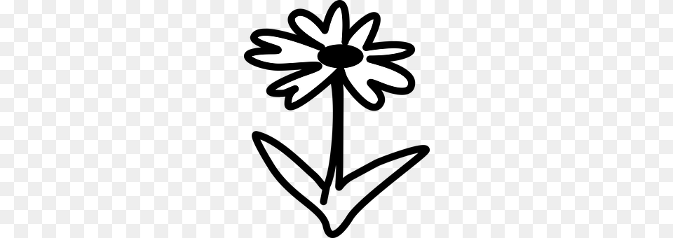 Bloom Daisy, Flower, Plant, Stencil Free Png Download