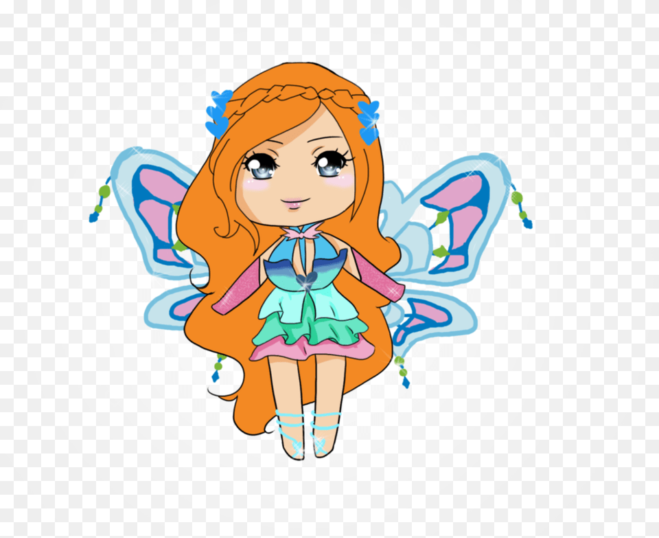 Bloom Chibi Enchantix By Teardrops Onmywings Illustration, Baby, Person, Face, Head Png Image