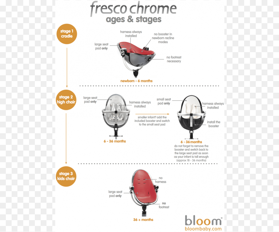 Bloom Fresco Chrome Contemporary Baby Chair, Clothing, Hardhat, Helmet, Machine Png Image