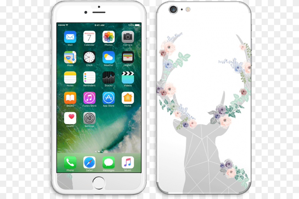 Blooming Deer Skin Iphone 6 Plus Iphone 7 Plus Guld, Electronics, Mobile Phone, Phone Free Transparent Png