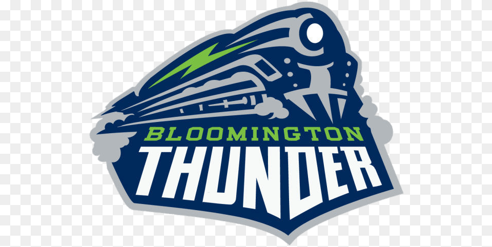 Bloomington Thunder Logo Transparent, Badge, Symbol, Text Free Png