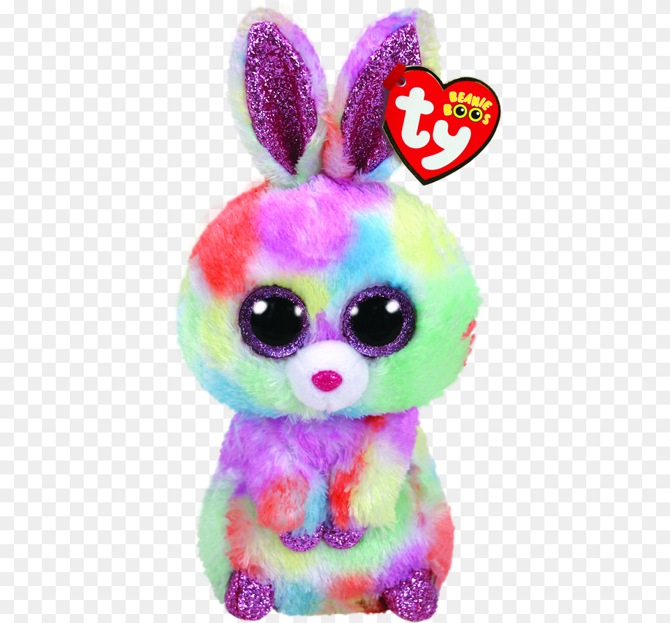 Bloomy The Pastel Easter Bunny Regular Beanie Boo Bloomy Beanie Boo, Plush, Toy Png Image