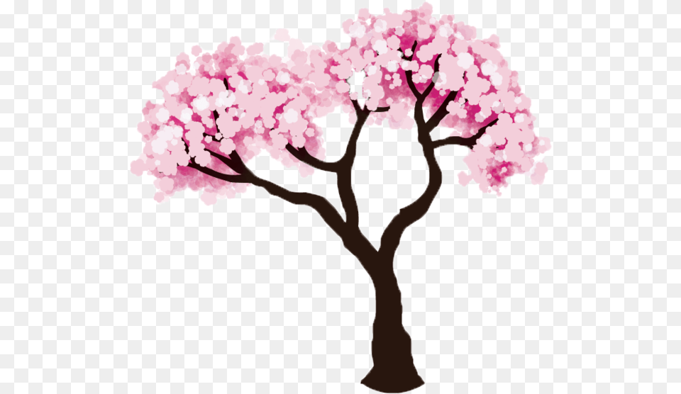 Blossom Clipart Springtime Tree Blossom Tree Drawing Easy, Flower, Plant, Cherry Blossom, Cross Free Transparent Png