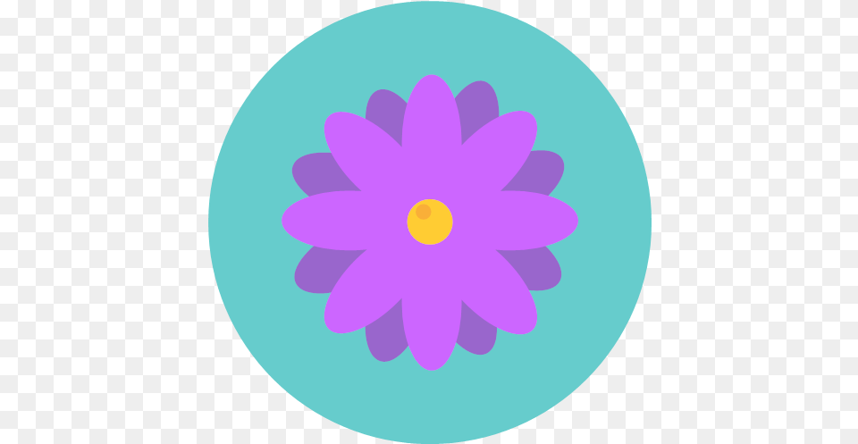 Blossom Daisy Flower Flowers Nature Icon, Plant, Dahlia, Purple Free Png Download