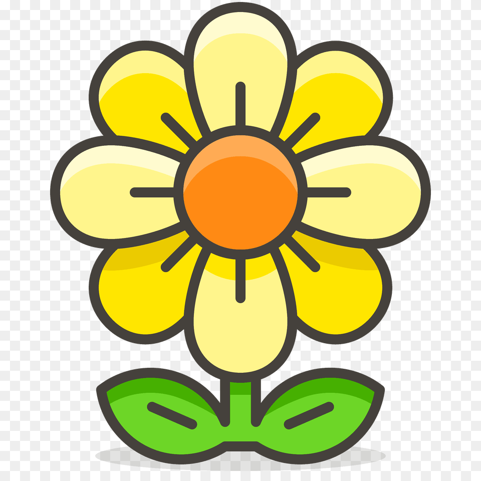 Blossom Emoji Clipart, Flower, Anther, Daisy, Plant Png Image