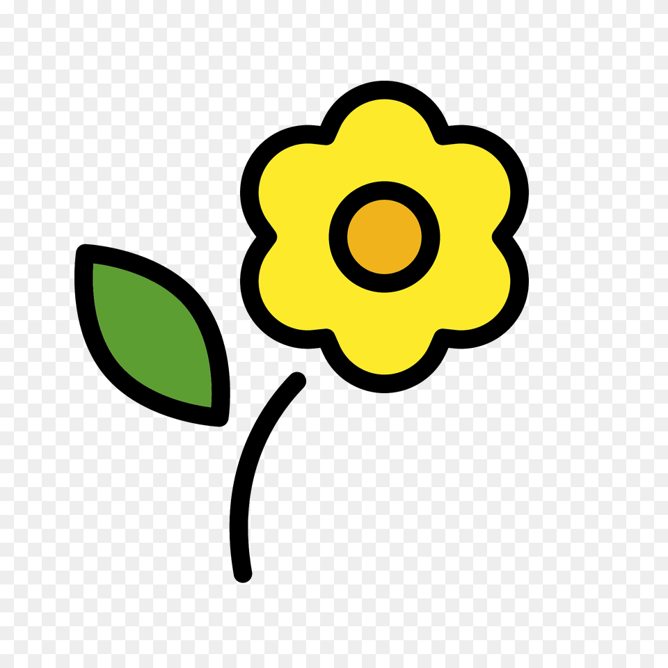Blossom Emoji Clipart, Anemone, Daffodil, Flower, Plant Png Image