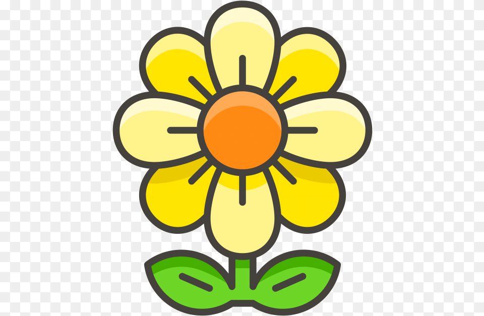 Blossom Emoji Icon Smiley Daisy, Flower, Plant, Anther, Grenade Free Png Download