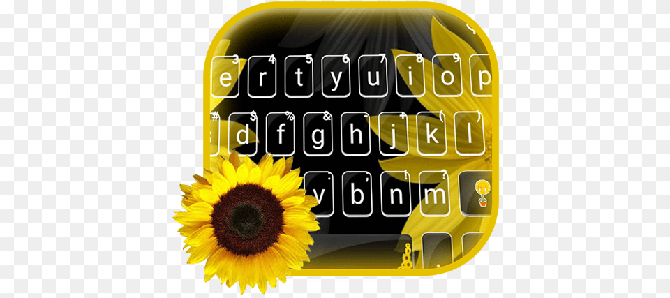 Blossom Sunflower Keyboard Theme Apps On Google Play Sunflower, Flower, Plant, Computer Hardware, Electronics Png Image