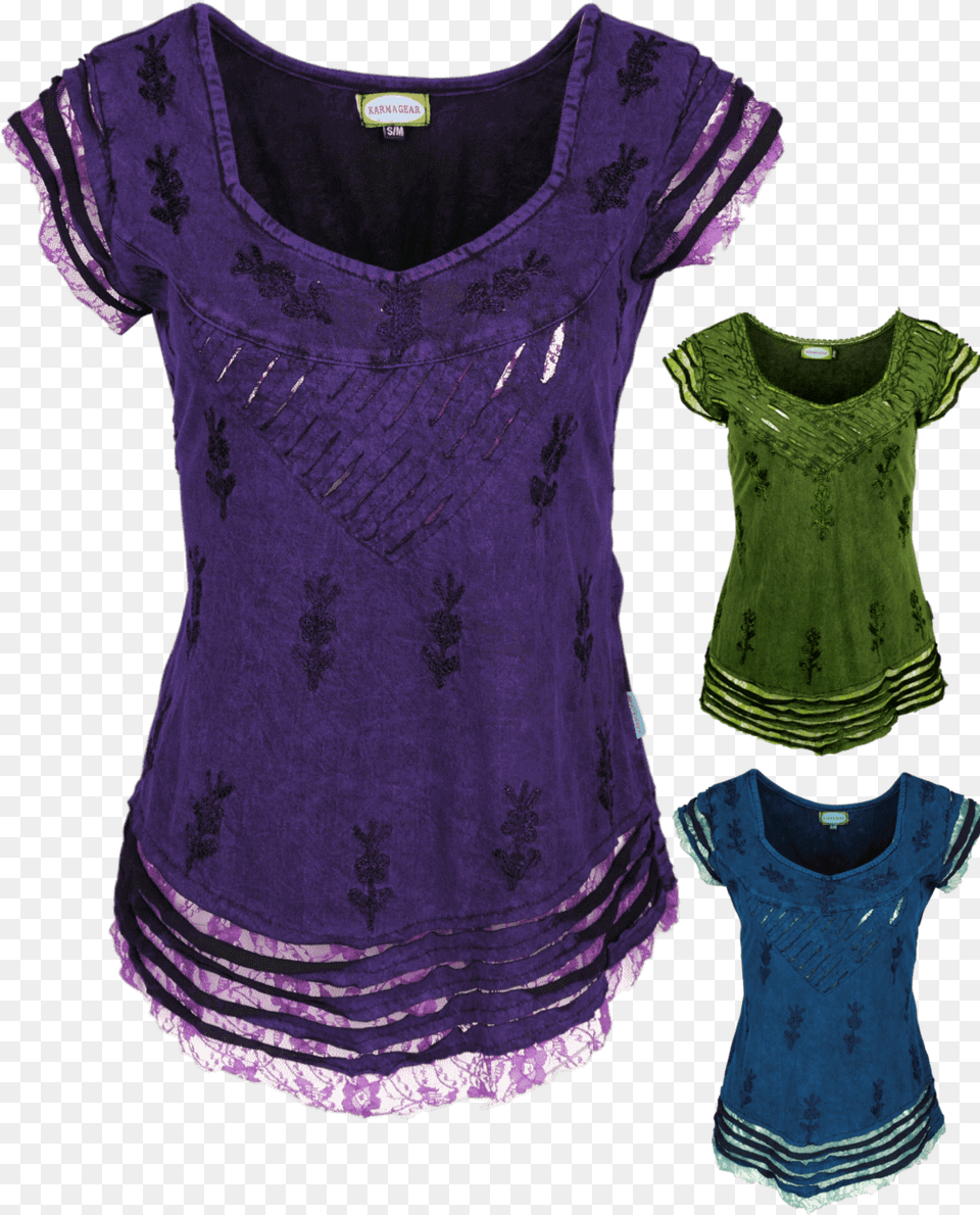 Blouse, Clothing, Velvet, T-shirt, Purple Free Transparent Png