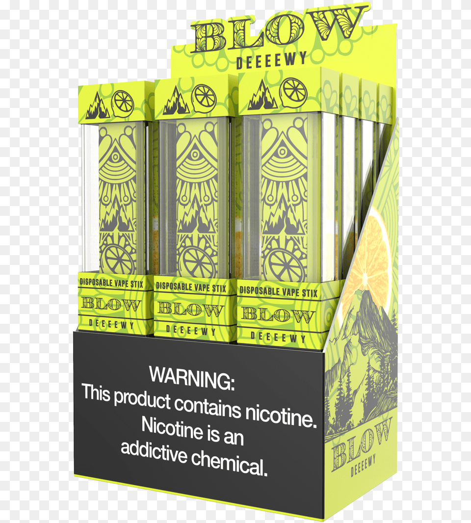 Blow Disposable Stix Carton, Advertisement, Poster, Person Free Transparent Png