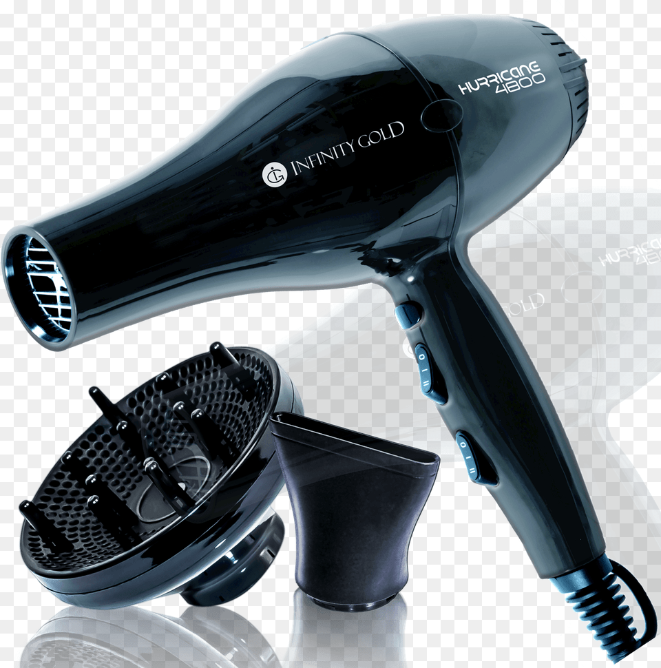 Blow Dryer Ceramic Tourmaline With 1 Concentrator Amp Infinity Gold Blow Dryer, Appliance, Device, Electrical Device, Blow Dryer Free Png