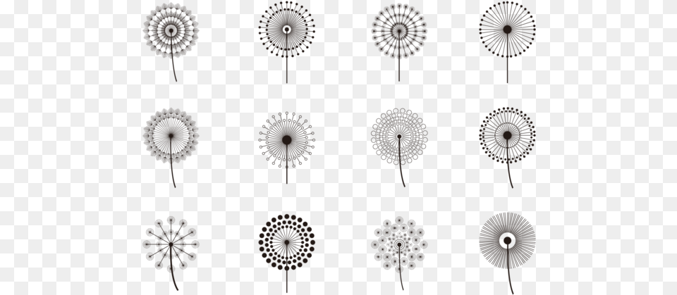 Blowball Simple Vector De Los Iconos Dandelion Icon, Accessories, Earring, Jewelry, Pattern Png Image