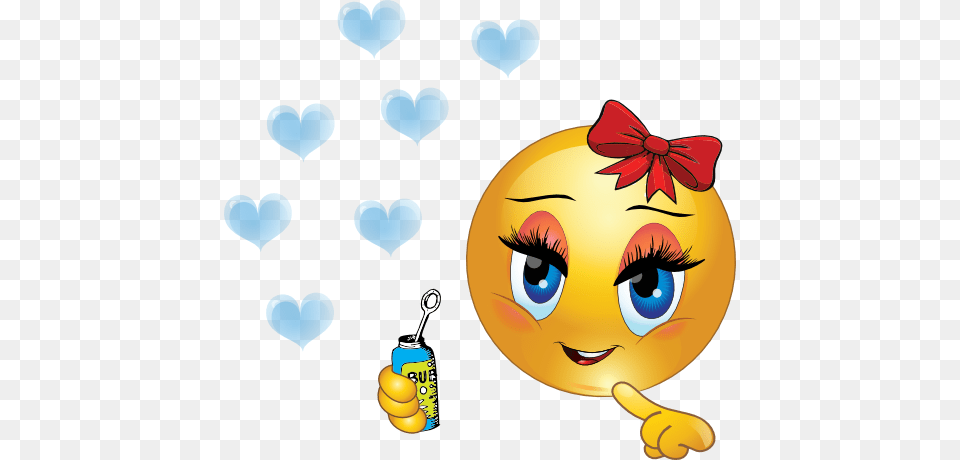 Blowing Bubbles Girl Smiley Emoticon Clipart, Baby, Person, Face, Head Free Transparent Png