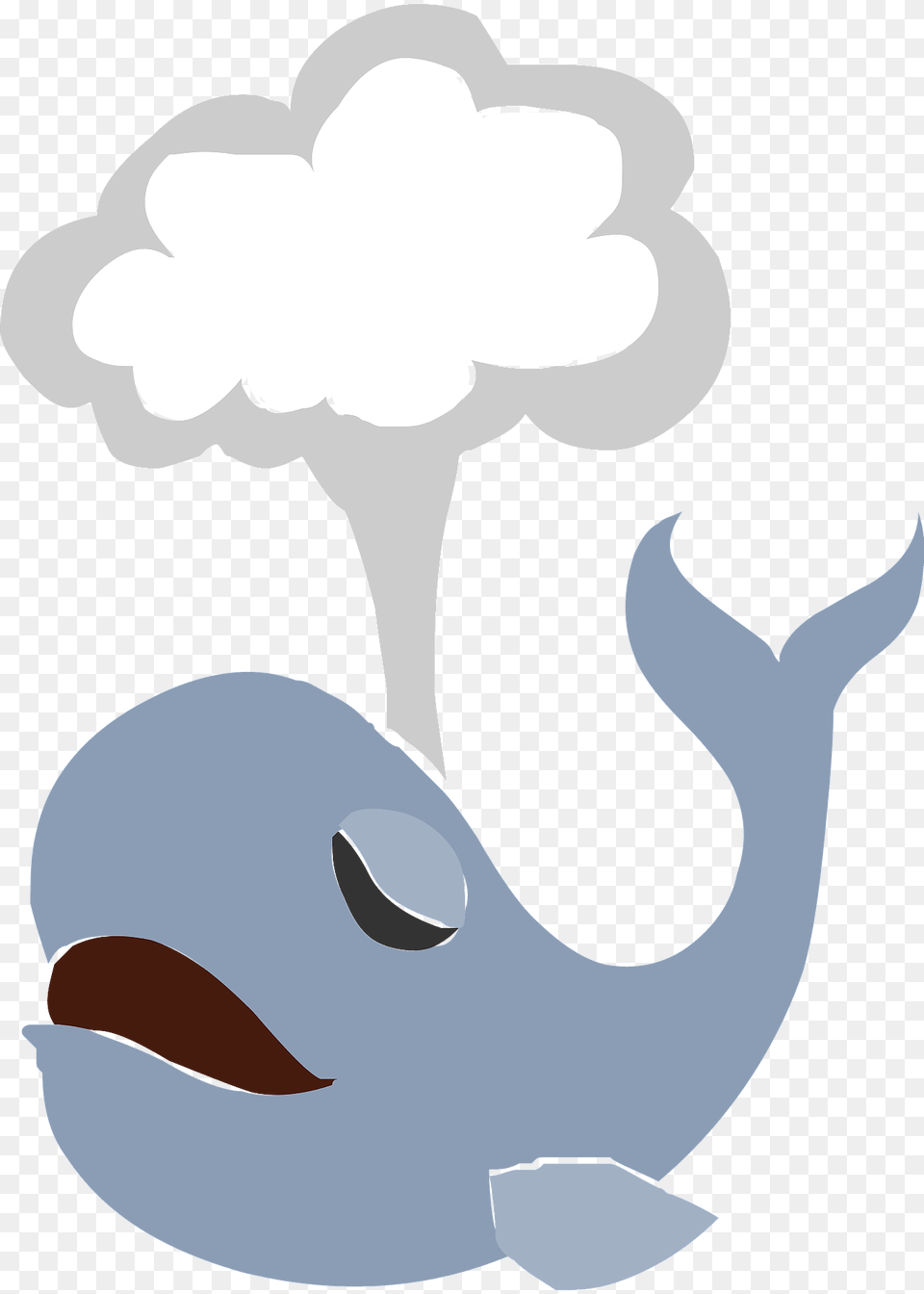 Blowing Whale Clipart, Animal, Sea Life, Mammal Png Image