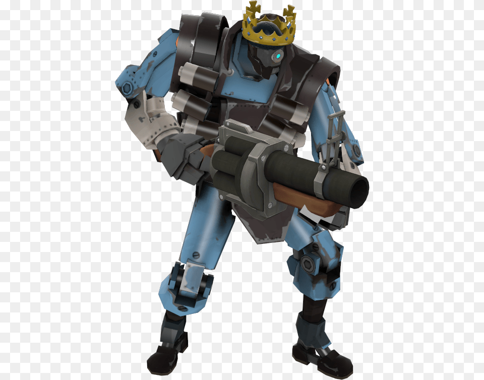 Blu Major Bomber Tf2 Robot Demoknight, Tape Free Transparent Png