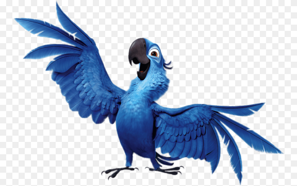 Blu Open Wings Rio Blue Bird Cartoon, Animal Free Transparent Png