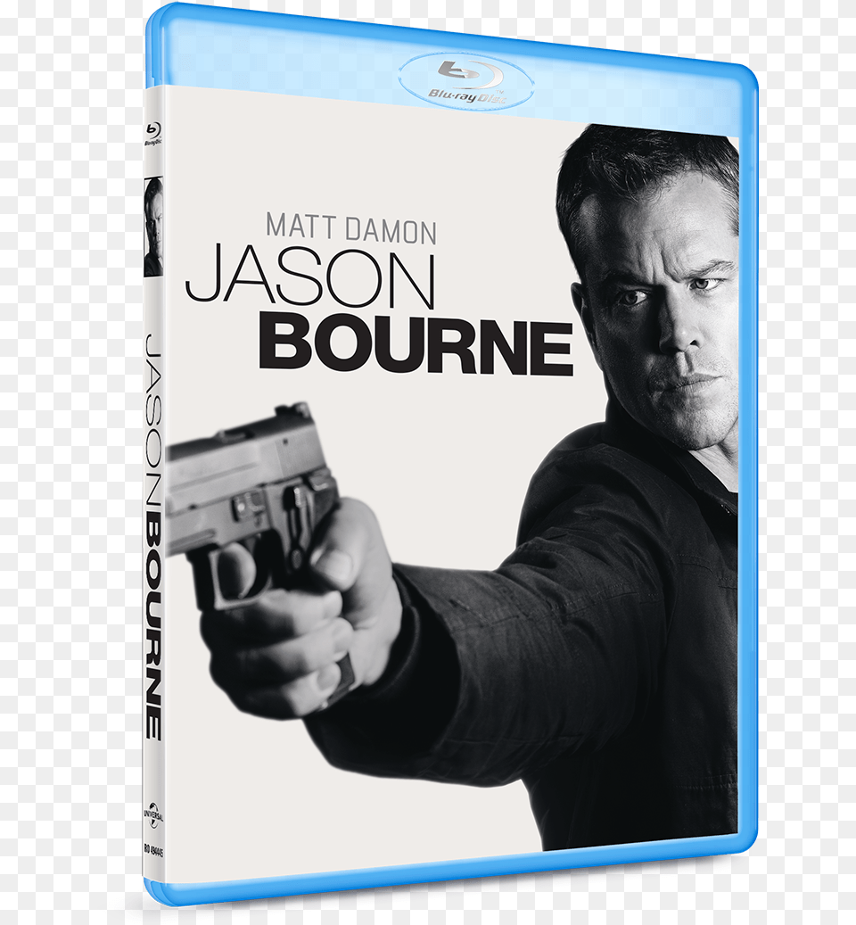 Blu Ray Jason Bourne Blu Ray Cover, Weapon, Firearm, Gun, Handgun Png Image