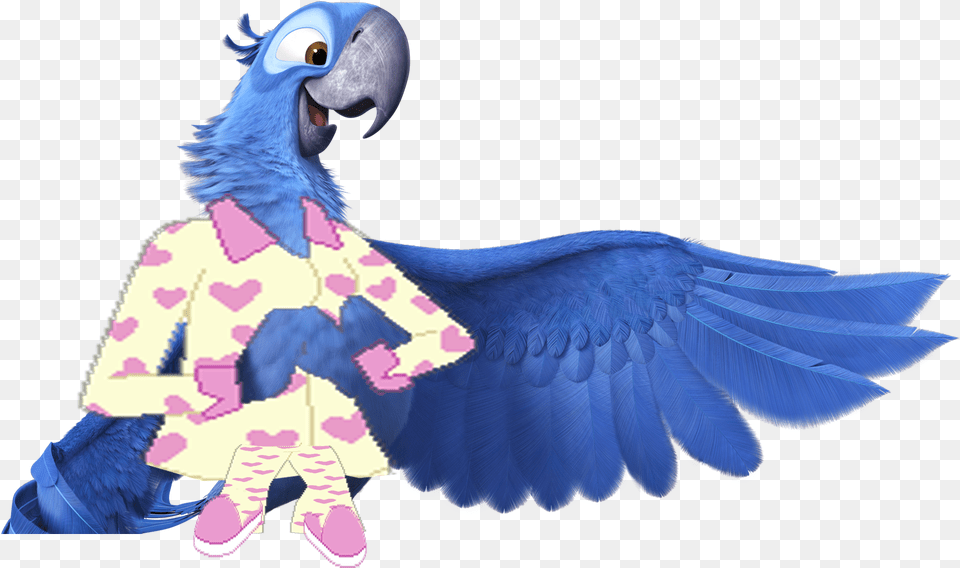 Blu Slumber Party Blue Bird On Rio, Animal, Parrot Png Image