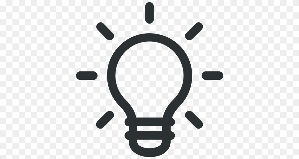 Blub Bright Idea Lightbulb Solution Icon Icon, Light Free Transparent Png