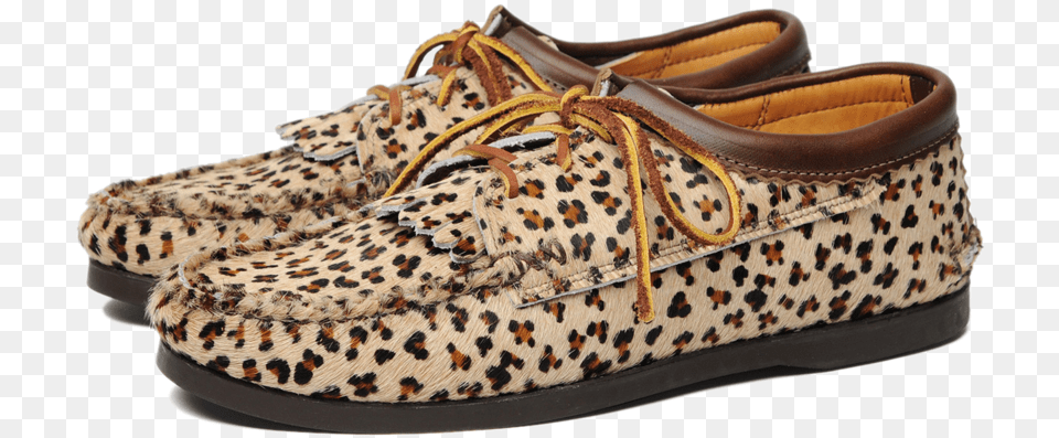 Blucher W Kiltie W Camp Sole B Leopard Sneakers, Clothing, Footwear, Shoe, Sneaker Png