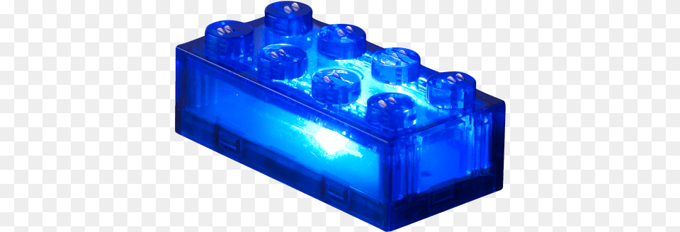 Blue 2x4 Light Stax Brick Blue Lego Brick, Electronics, Led, Medication, Pill Free Png Download