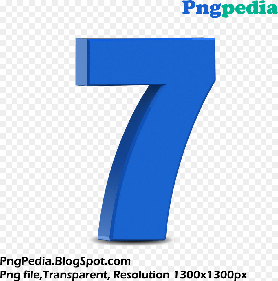 Blue 3d Numbers Set 7 Seven Moshi Monsters Moshlings Oddie, Number, Symbol, Text, Mailbox Free Transparent Png