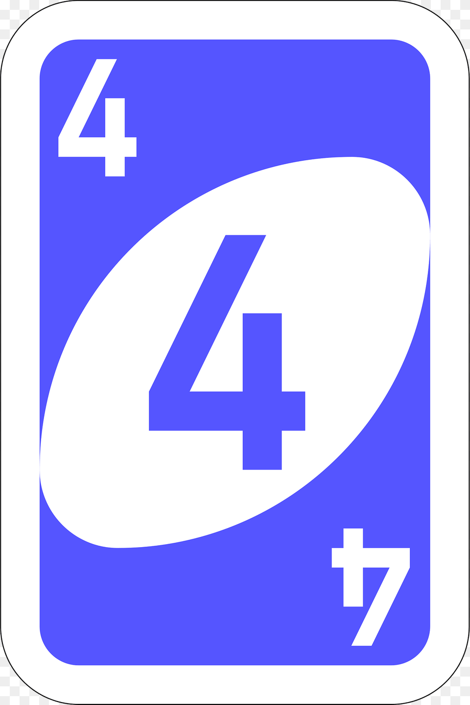 Blue 4 Card Clipart, Sign, Symbol, Text, Number Free Transparent Png