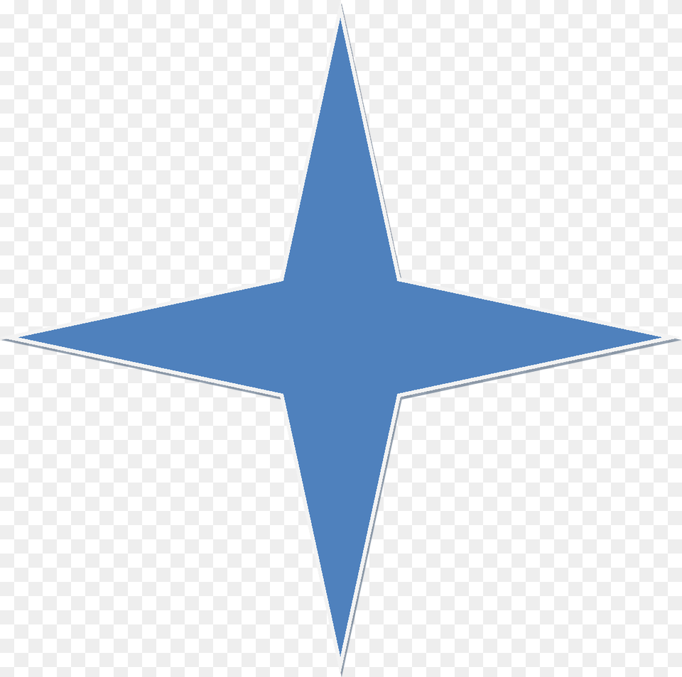 Blue 4 Point Star Clip Art, Star Symbol, Symbol Free Png Download