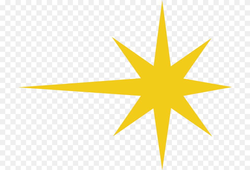 Blue 8 Point Star, Star Symbol, Symbol Png