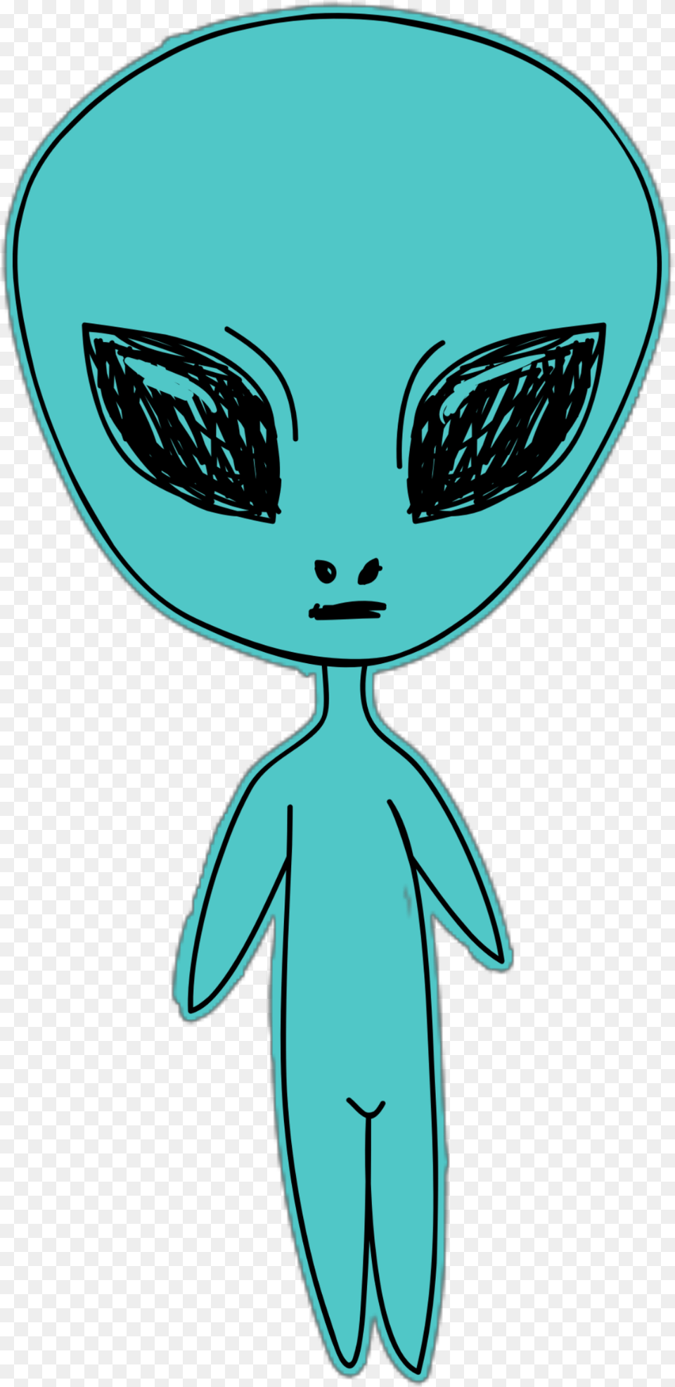Blue Alien Aliens Pastel Aesthetic Aesthetics Aesthetic Blue Drawings, Person Free Png Download