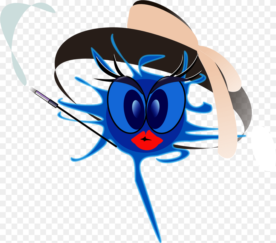 Blue Alien With Red Lips Clipart Image Internet, Animal, Invertebrate, Insect, Wasp Free Png