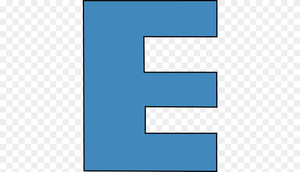 Blue Alphabet Letter E Clip Art, Road, Tarmac, Text Free Png Download