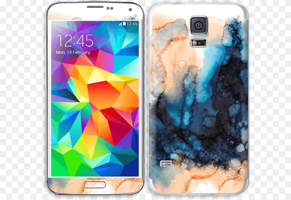 Blue Amp Orange Color Splash Skin Galaxy S5 Samsung Galaxy, Electronics, Mobile Phone, Phone Free Transparent Png