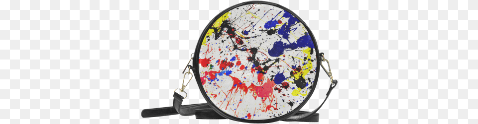 Blue Amp Red Paint Splatter Round Sling Bag Miraculous Ladybug Marinette Purse Png