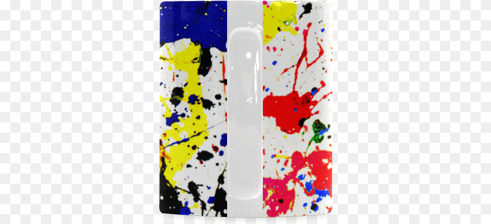Blue Amp Red Paint Splatter White Mug Creative Arts, Paint Container, Art, Painting Free Png