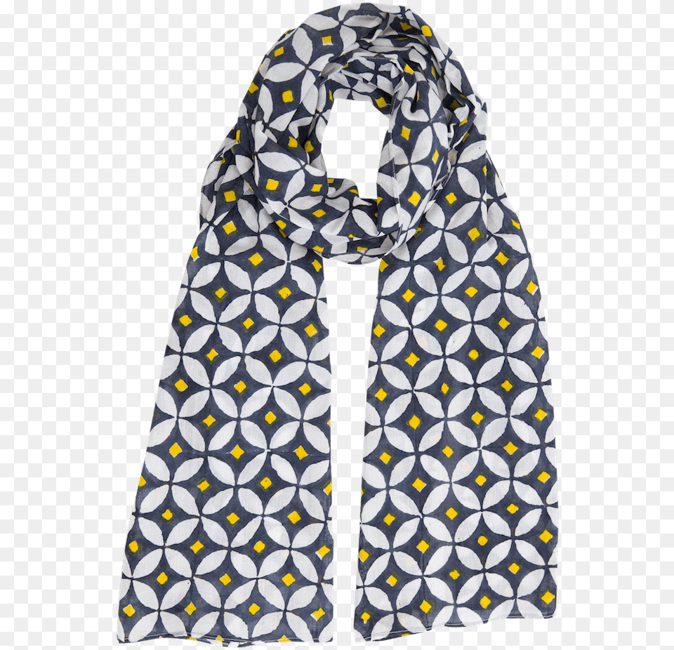 Blue Amp Yellow Diamond Scarf Paper Napkin, Clothing, Stole Png Image