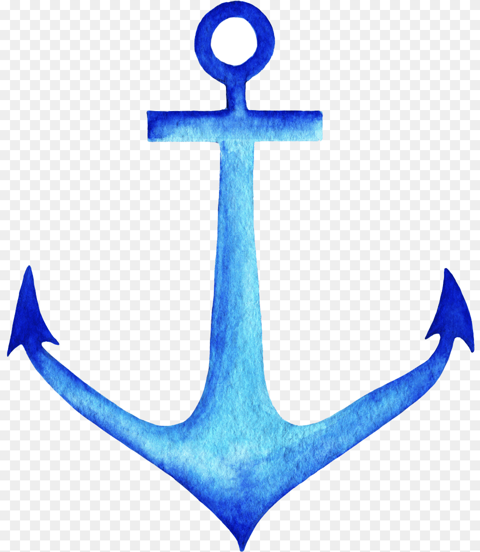 Blue Anchor, Electronics, Hardware, Hook, Cross Free Png