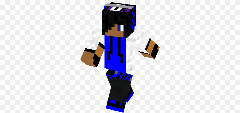 Blue And Black Clothed Guy Skin Minecraft Skins, Person Free Png