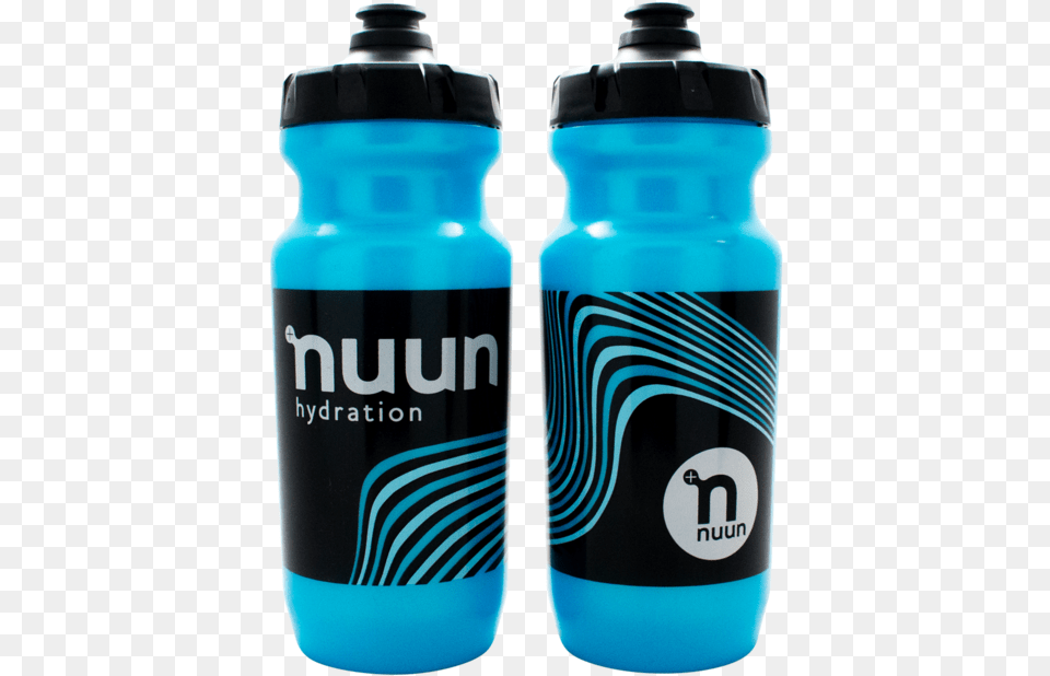 Blue And Black Nuun Bottle With A Sport Top Water Bottle, Water Bottle, Shaker Png Image